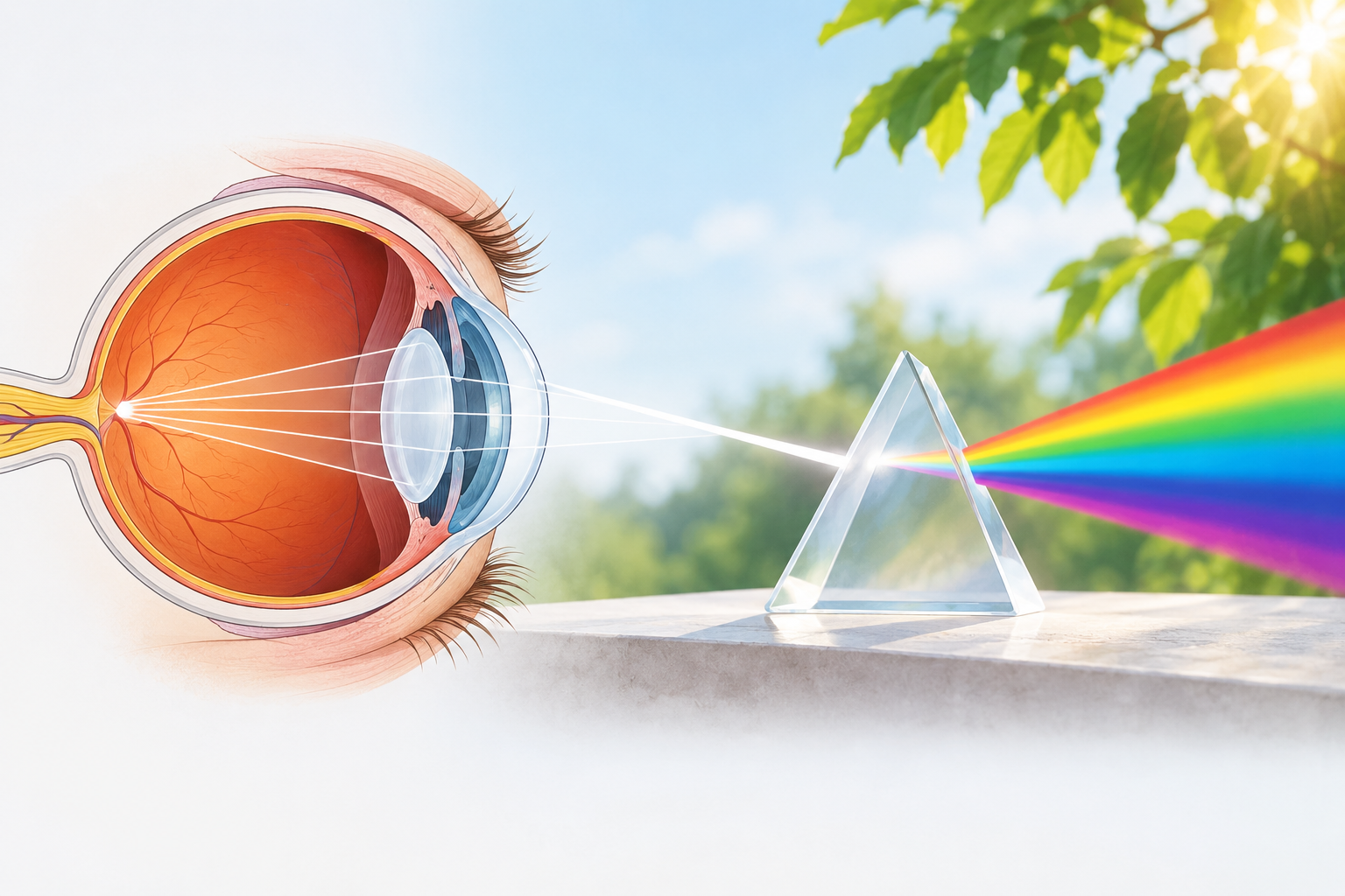 Human eye and the colorful world class 10
